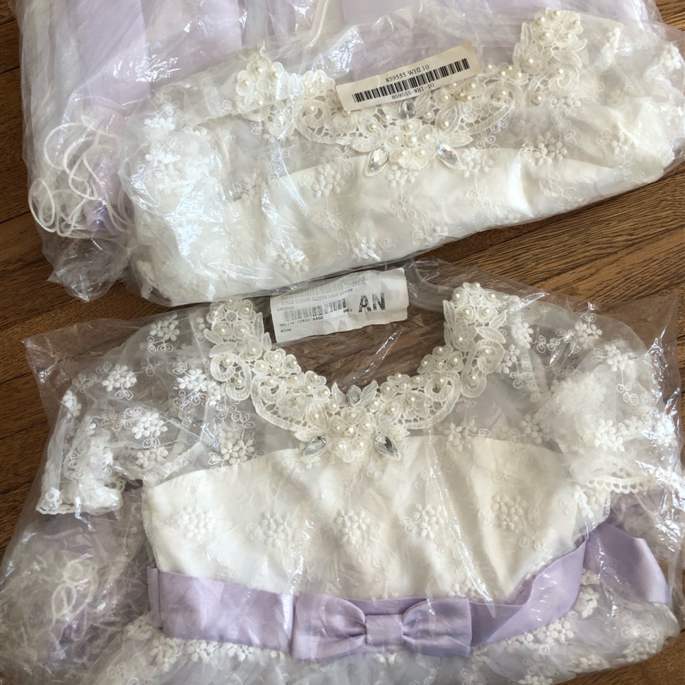 Lavender lace Tulle dress Weaver, Chasing Fireflies 6 or 10 Easter dressy nwt - Picture 7 of 8